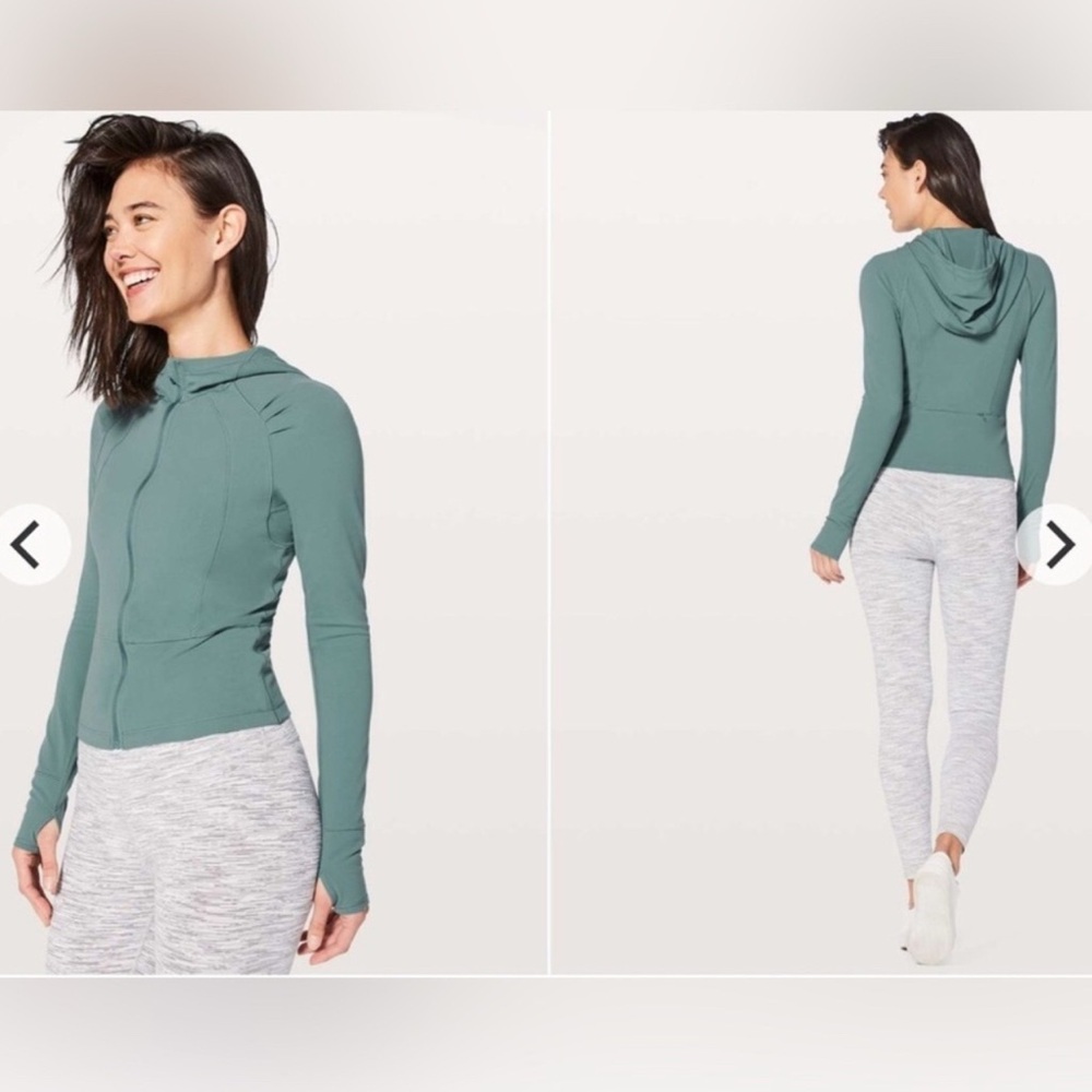 lululemon athletica Green Hooded Jacket
